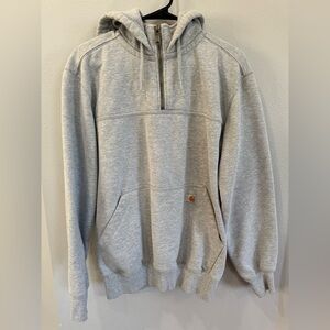 Carhartt Light Gray Zip-Up Sweater